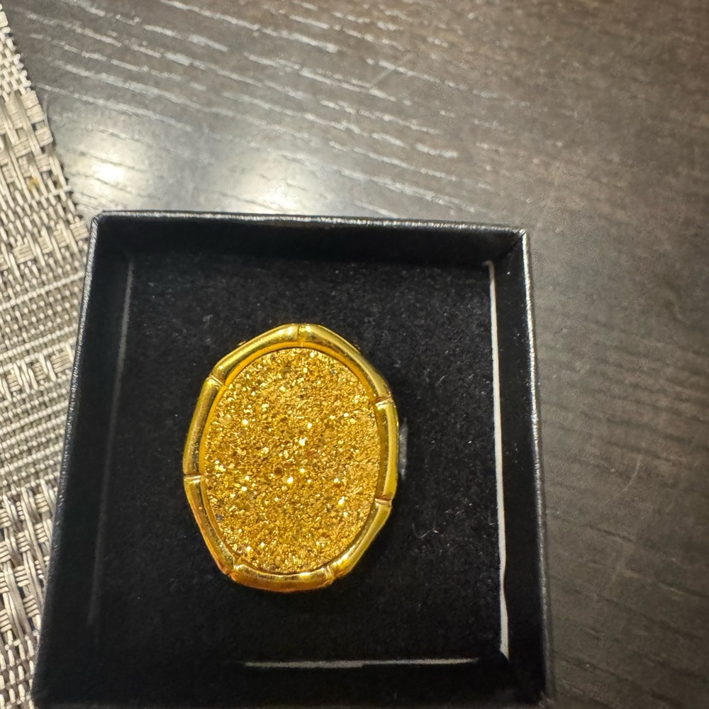 Gold Statement Ring - image 3